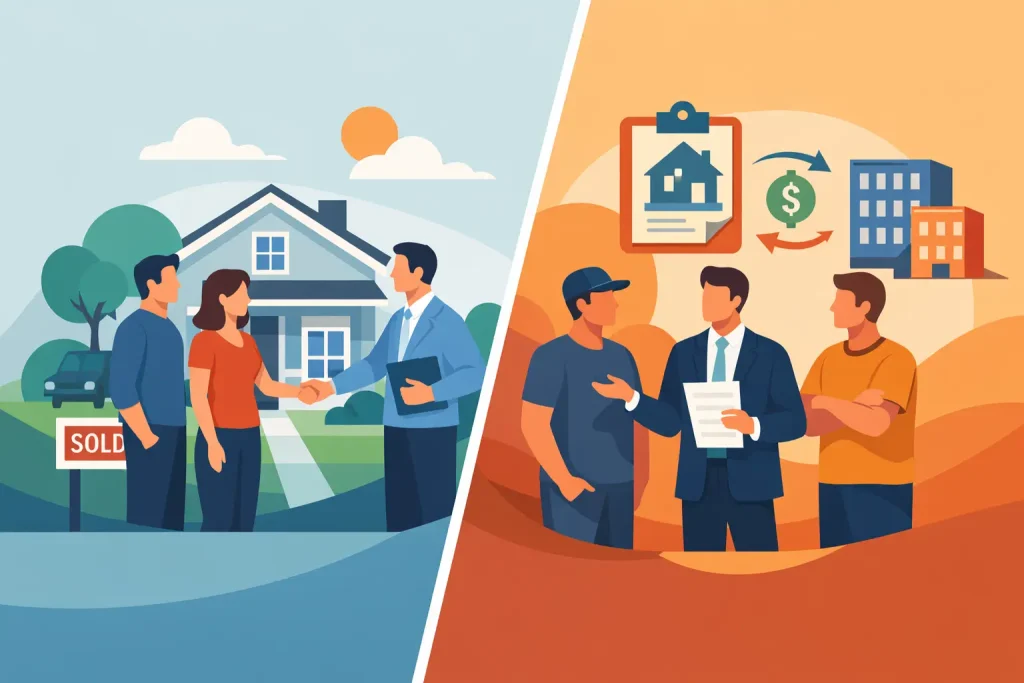 Direct Home Buyer Versus Wholesaler: Key Differences
